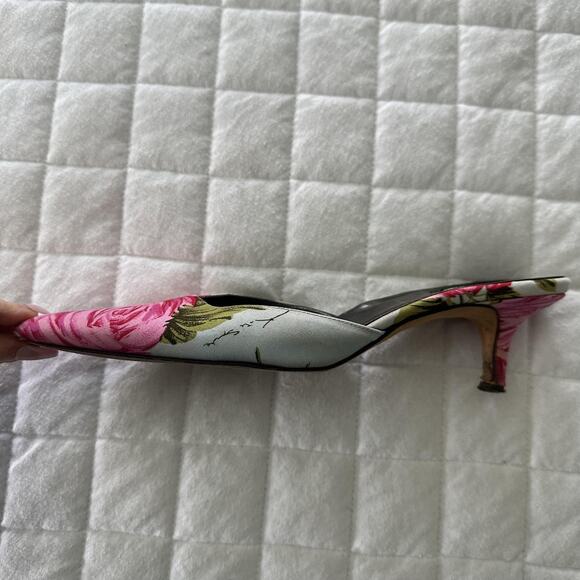 Kate Spade Pink Floral Heels - Picture 12 of 14